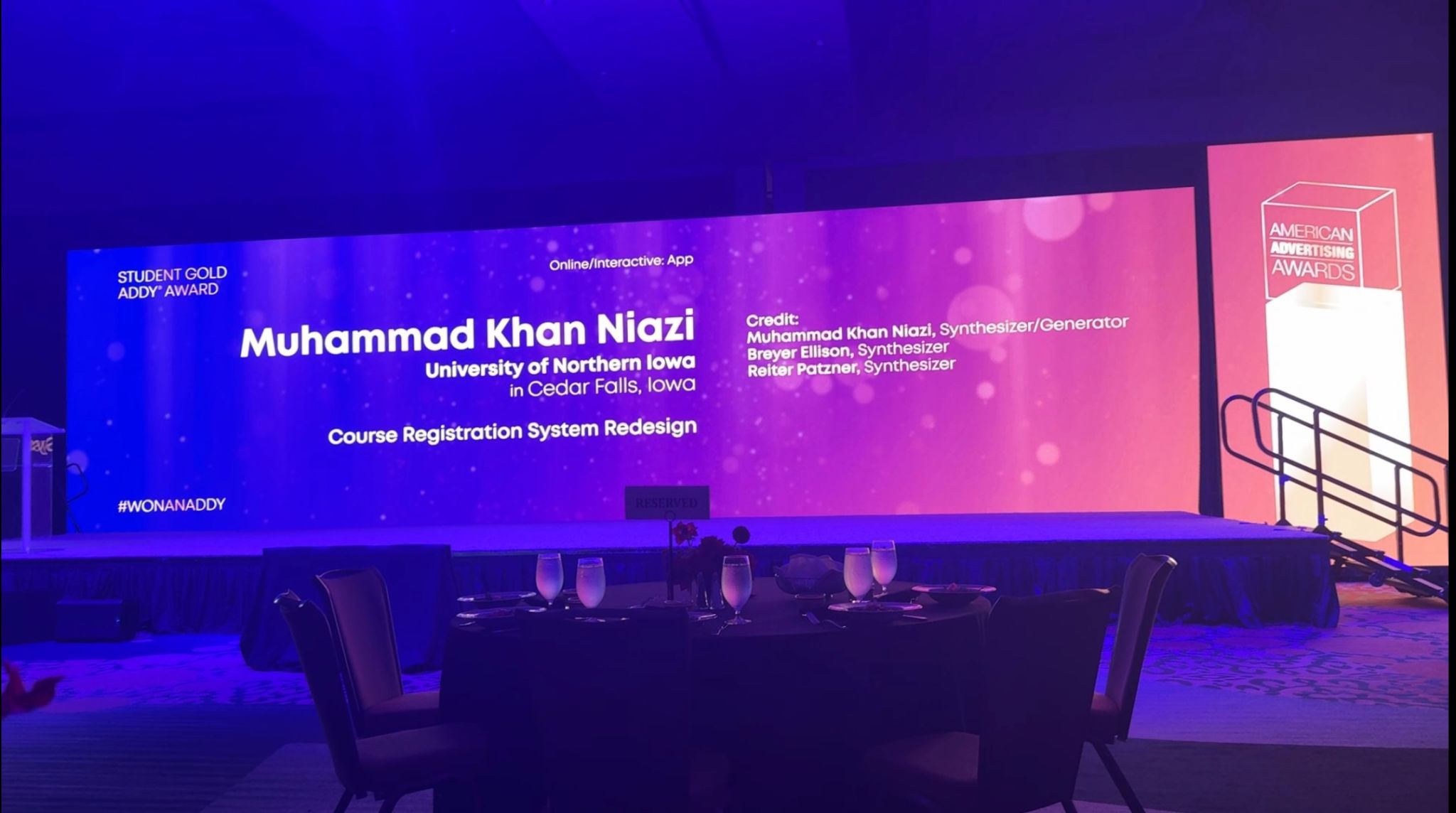 Awards event